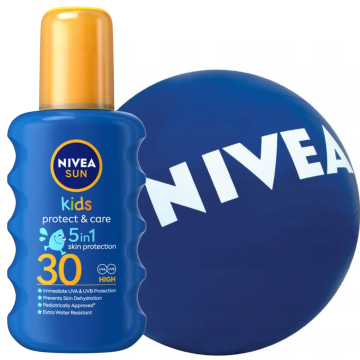 shumee Nivea Kids Protect & Care sprej SPF30 + žoga za plažo