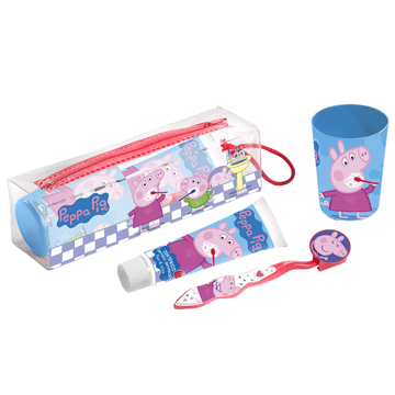 shumee Zobna ščetka, zobna pasta, komplet skodelic iz risanke Pujsa Pepa