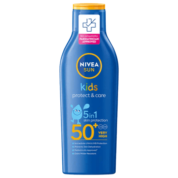 shumee Nivea Kids Protect & Moisture SPF 50 otroški losjon za zaščito pred soncem 200 ml