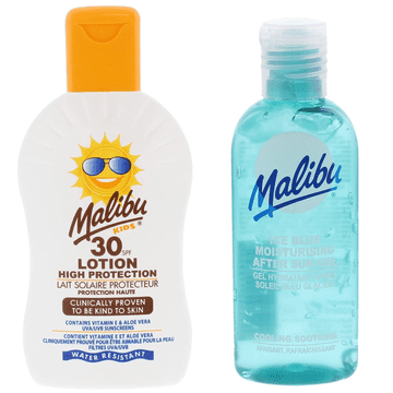 shumee Malibu otroški balzam SPF30 200 ml + gel za po sončenju 100 ml