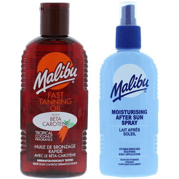 shumee Malibu olje za sončenje s korenčkom in kokosom 200 ml + balzam v spreju po sončenju 200 ml