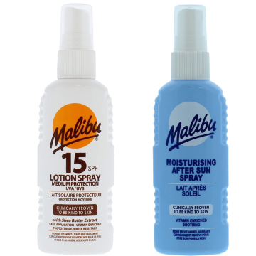 Malibu Malibu SPF15 sprej 100 ml + sprej po sončenju 100 ml