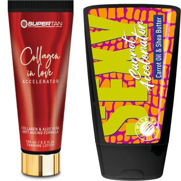 shumee Supertan Collagen In Love + Wild Tan Sexy Carrot Brez