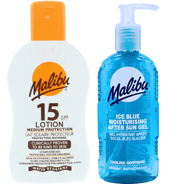 shumee Vodoodporen balzam Malibu SPF15 200 ml + gel za po sončenju 200 ml