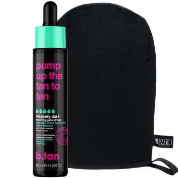 shumee b.tan Pump Up The Tan To Ten Drops + Glove