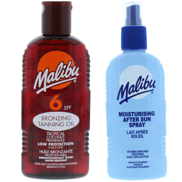 shumee Malibu SPF6 olje za porjavitev 200 ml + balzam v spreju po sončenju 200 ml
