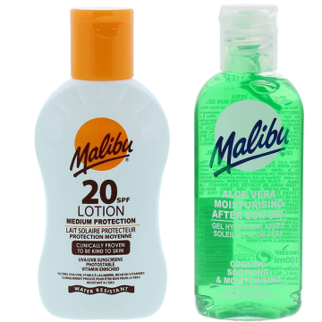 shumee Malibu vodoodporen balzam SPF20 100 ml + aloe po sončenju 100 ml