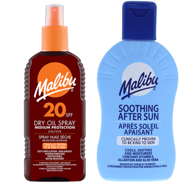 shumee Malibu SPF20 olje za porjavitev 200 ml + balzam za po sončenju 200 ml