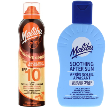 shumee Malibu suho olje v spreju SPF10 175 ml + balzam po sončenju 200 ml
