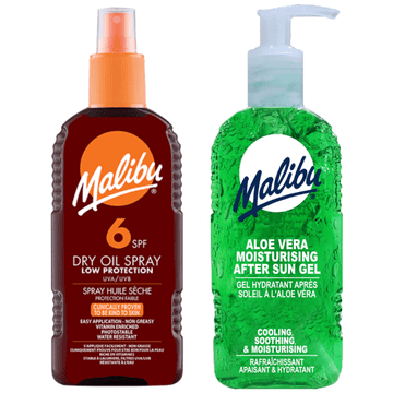 shumee Malibu SPF6 olje za porjavitev 200 ml + gel za po sončenju z alojo 200 ml