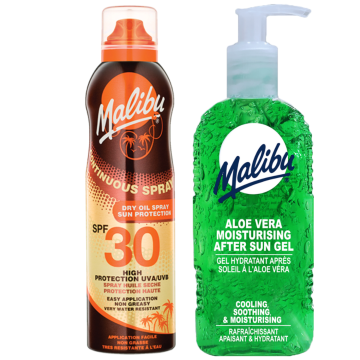 shumee Malibu SPF30 zaščitni balzam 175 ml + gel za po sončenju z alojo 200 ml