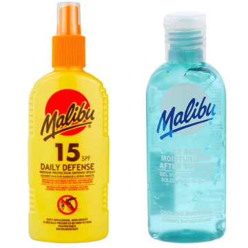shumee Malibu SPF15 sprej za sončenje 200 ml + gel za po sončenju 100 ml
