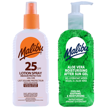 shumee Malibu SPF25 Vodoodporen sprej 200 ml + Aloe gel po sončenju 200 ml