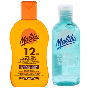 shumee Malibu SPF12 zaščitni balzam 200 ml + gel po sončenju 100 ml