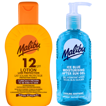 shumee Malibu zaščitni balzam SPF12 200 ml + gel po sončenju 200 ml