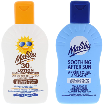 shumee Malibu otroški zaščitni balzam SPF30 200 ml + balzam po sončenju 200 ml