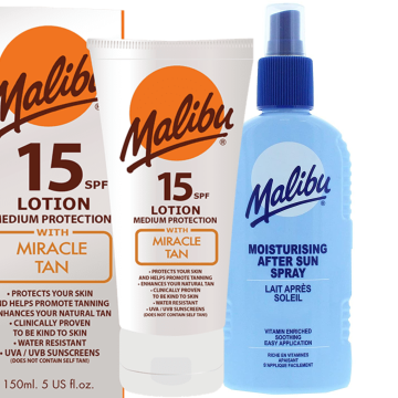 shumee Malibu Miracle Tan SPF15 Medium 150 + balzam po sončenju v spreju 200 ml