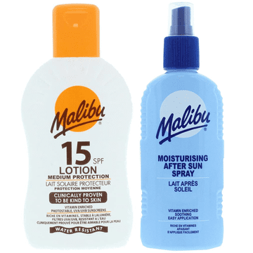 shumee Vodoodporen balzam Malibu SPF15 200 ml + balzam v spreju po sončenju 200 ml