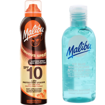 shumee Malibu SPF10 zaščitni aerosolni balzam + gel po sončenju 100 ml