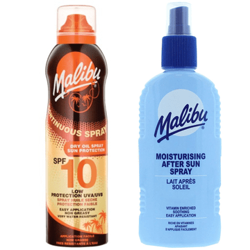 shumee Malibu suho olje v spreju SPF10 175 ml + balzam v spreju po sončenju 200 ml