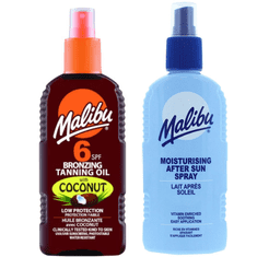 shumee Malibu kokosovo olje SPF6 200 ml + balzam v spreju po sončenju 200 ml