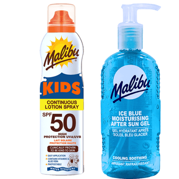 shumee Malibu otroško mleko v spreju SPF50 175 ml + gel za po sončenju 200 ml