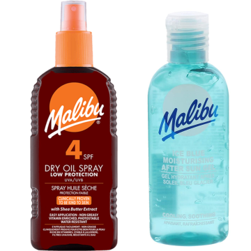 shumee Malibu SPF4 olje za porjavitev 200 ml + gel za po sončenju 100 ml