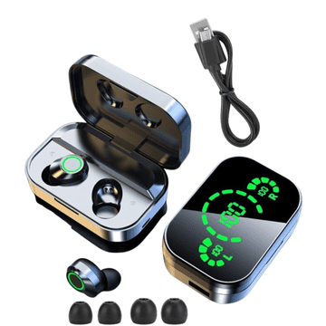 shumee Brezžične Bluetooth slušalke YD03, Powerbank, LCD zaslon z ogledalom