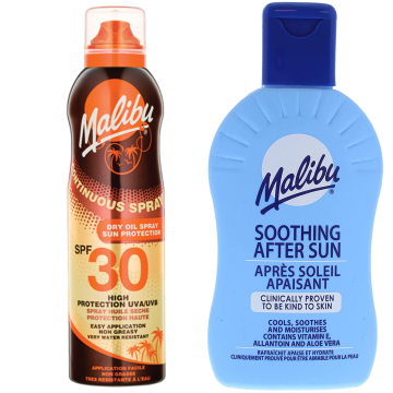 shumee Malibu SPF30 zaščitni aerosolni balzam 175 ml + balzam po sončenju 200 ml