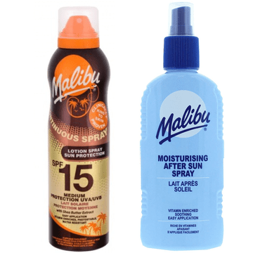 shumee Malibu SPF15 zaščitni balzam 175 ml + balzam v spreju po sončenju 200 ml