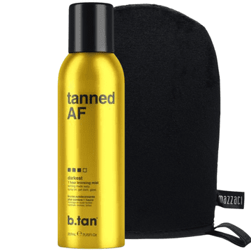 shumee b.tan Tanned Af Bronzing Mist + Glove