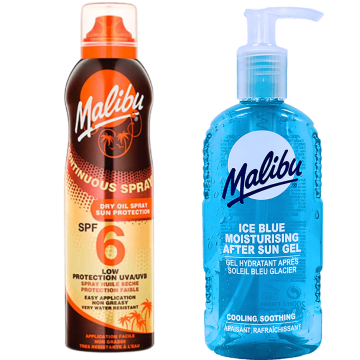 shumee Malibu suho olje v spreju SPF6 175 ml + gel po sončenju 200 ml
