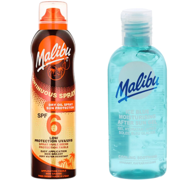 shumee Malibu suho olje v spreju SPF6 175 ml + gel za po sončenju 100 ml