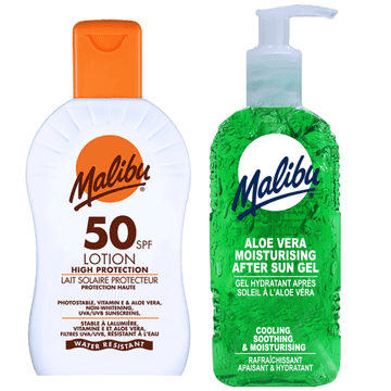 shumee Vodoodporen balzam Malibu SPF50 200 ml + gel za po sončenju z alojo 200 ml
