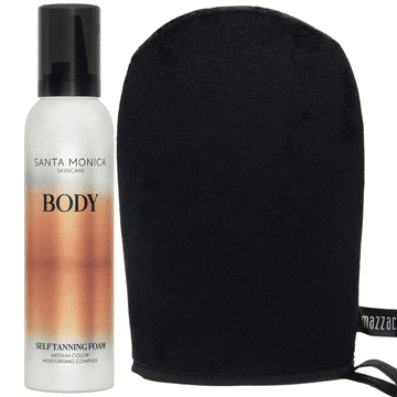 shumee Sredstvo za samoporjavitev telesa Santa Monica + rokavice