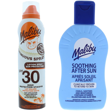 shumee Malibu SPF30 zaščitni aerosolni balzam 175 ml + balzam po sončenju 200 ml