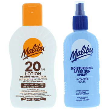 shumee Vodoodporen balzam Malibu SPF20 200 ml + balzam v spreju po sončenju 200 ml