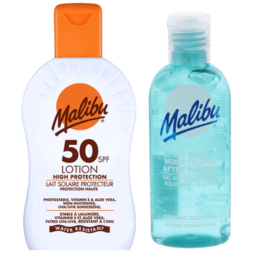 shumee Vodoodporen balzam Malibu SPF50 200 ml + gel za po sončenju 100 ml