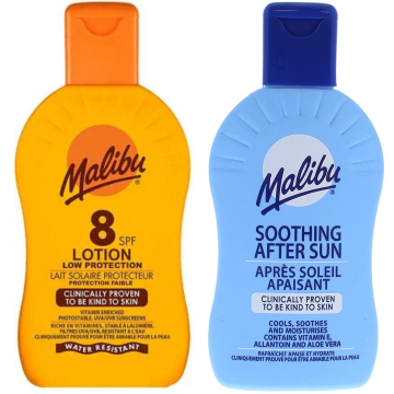 shumee Malibu SPF8 zaščitni balzam 200 ml + balzam po sončenju 200 ml