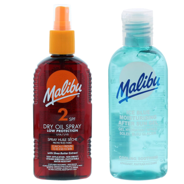 shumee Malibu SPF2 olje za porjavitev 200 ml + gel za po sončenju 100 ml