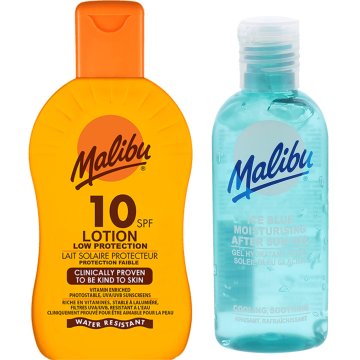 shumee Malibu SPF10 zaščitni balzam 200 ml + gel po sončenju 100 ml