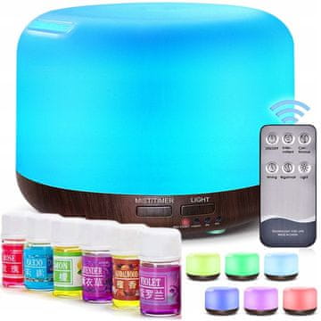 shumee Vlažilec zraka Aroma difuzor 300 ml + 6 dišavnih olj