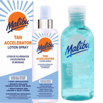 shumee Malibu sprej za pospeševanje porjavitve 250 ml + gel za po sončenju 100 ml