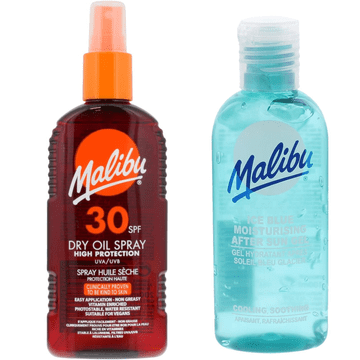 Malibu Malibu SPF30 olje za porjavitev v spreju 200 ml + gel za po sončenju 100 ml