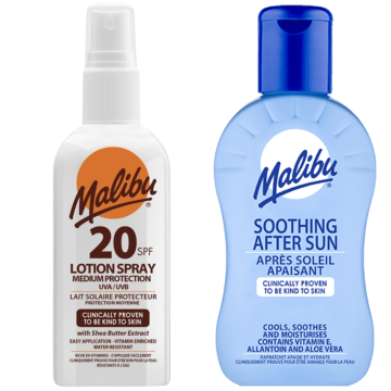 shumee Vodoodporen sprej Malibu SPF20 100 ml + balzam po sončenju 100 ml