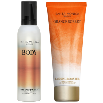 shumee Losjon za samoporjavitev telesa Santa Monica + pospeševalnik pomarančnega sorbeta