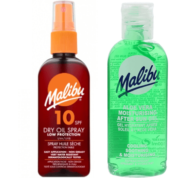 shumee Malibu olje za porjavitev SPF10 100 ml + aloe po sončenju 100 ml