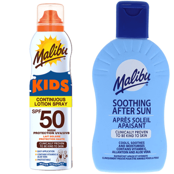 shumee Malibu otroško mleko v spreju SPF50 175 ml + balzam po sončenju 200 ml