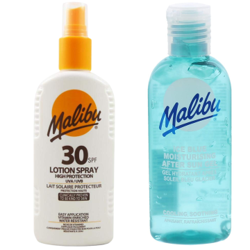 shumee Malibu SPF30 vodoodporen sprej 200 ml + gel po sončenju 100 ml