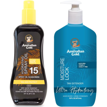 shumee Australian Gold SPF15 olje v pršilu + Moisture Lock 473 ml